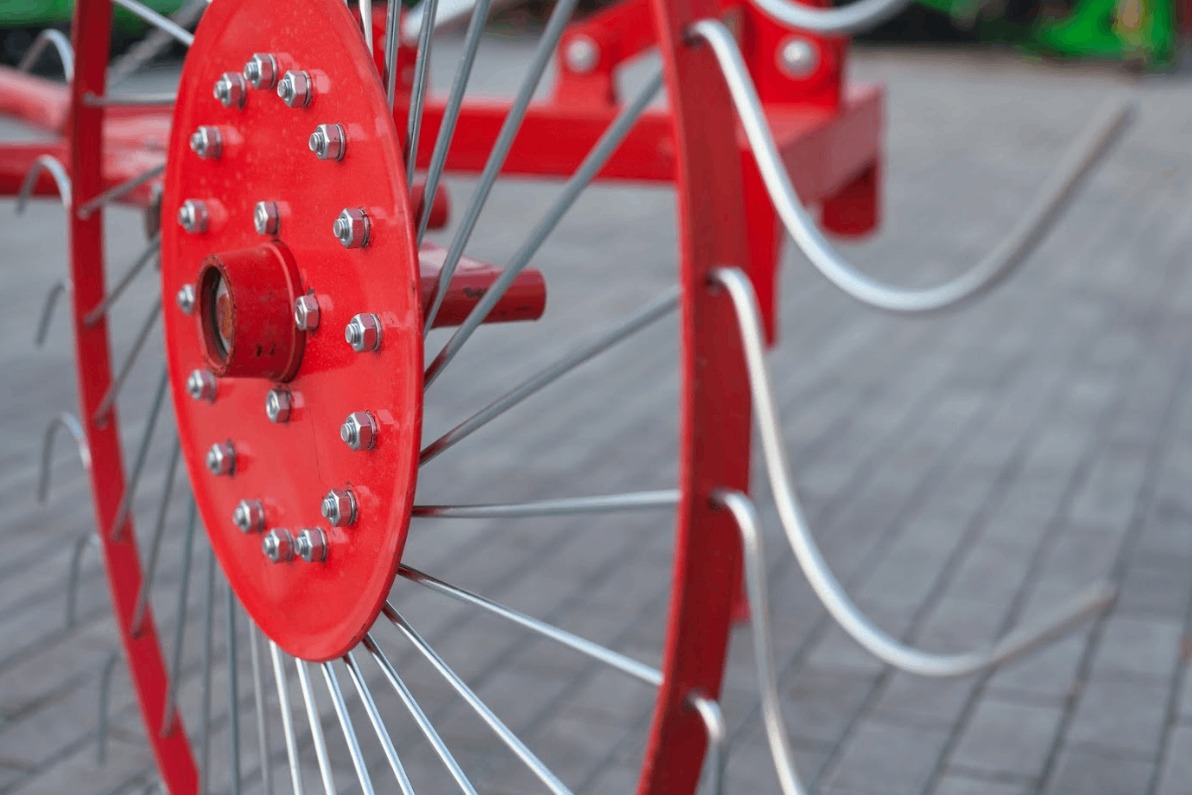 Greblă mecanică tip soare, 4 rotoare, 120 cm - imagine 7