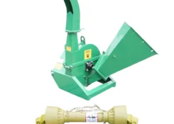 Tocator crengi cu angrenare priza putere tractor PTO putere necesara 18-50CP grosime maxima bustean 100mm, buncar 400x420x600mm Breckner Germany