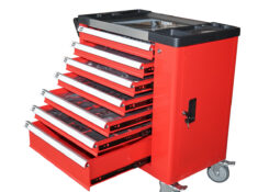 Dulap carucior metalic cu scule 7 sertare 245 piese Breckner Germany