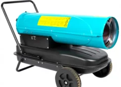 Tun de caldura pe motorina Detoolz, 30kW, 35L, cu roti de transport