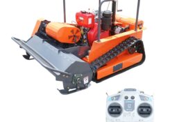 Masina de tuns iarba cu telecomanda pe senile, motor diesel 12.5CP, latime de taiere 1000mm THOR