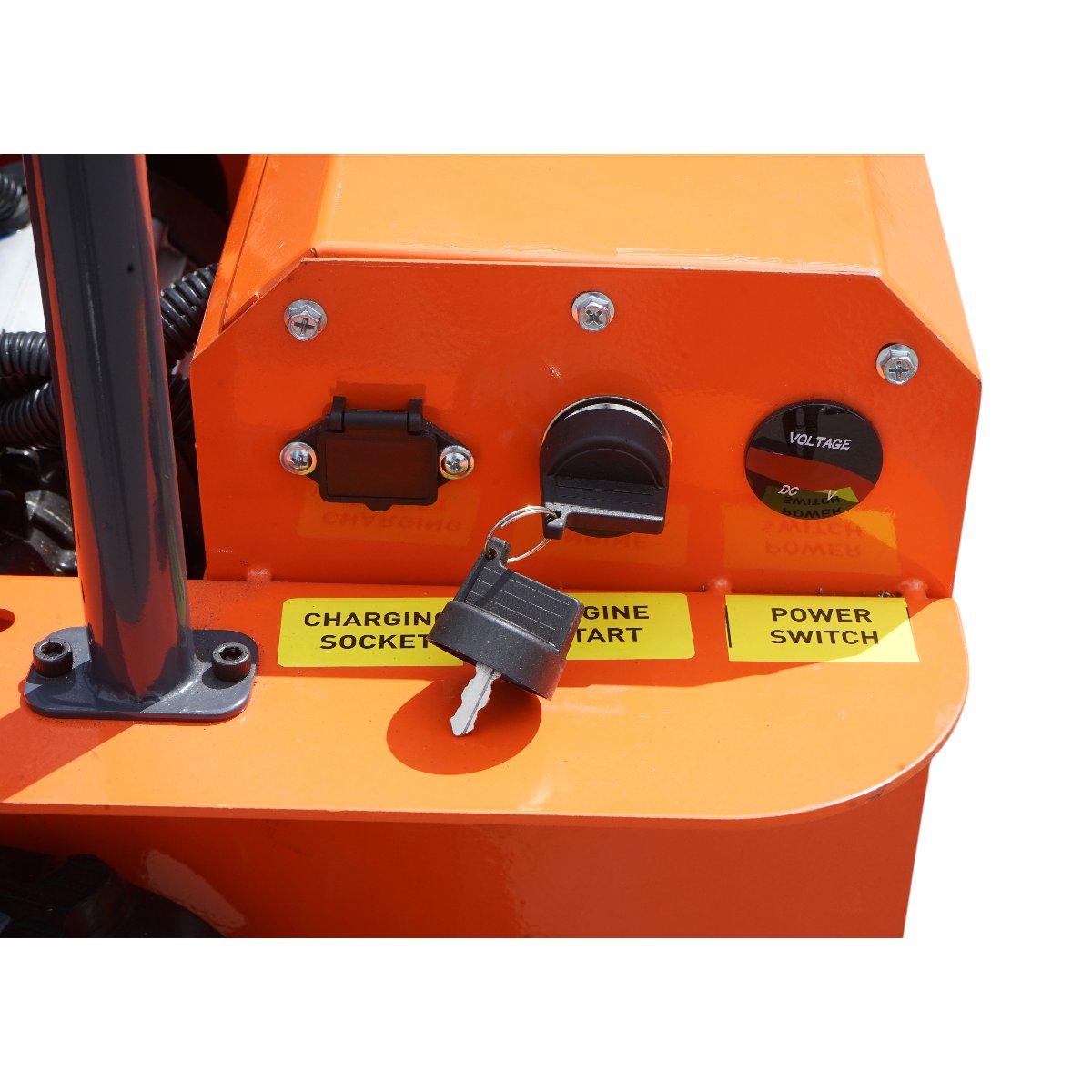 Masina de tuns iarba cu telecomanda pe senile, motor diesel 12.5CP, latime de taiere 1000mm THOR - imagine 15