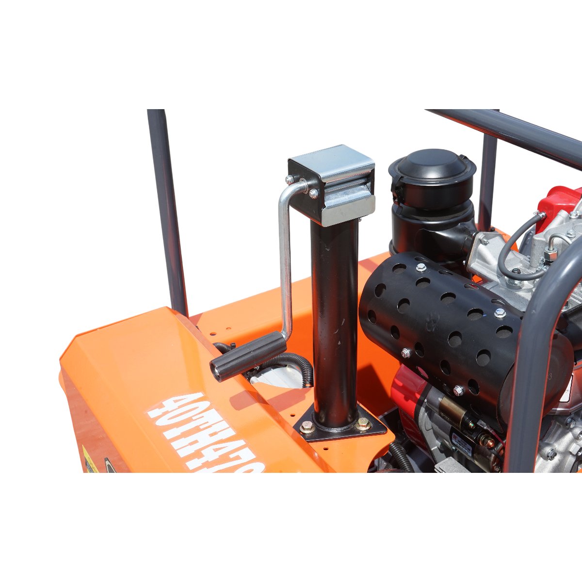 Masina de tuns iarba cu telecomanda pe senile, motor diesel 12.5CP, latime de taiere 1000mm THOR - imagine 14