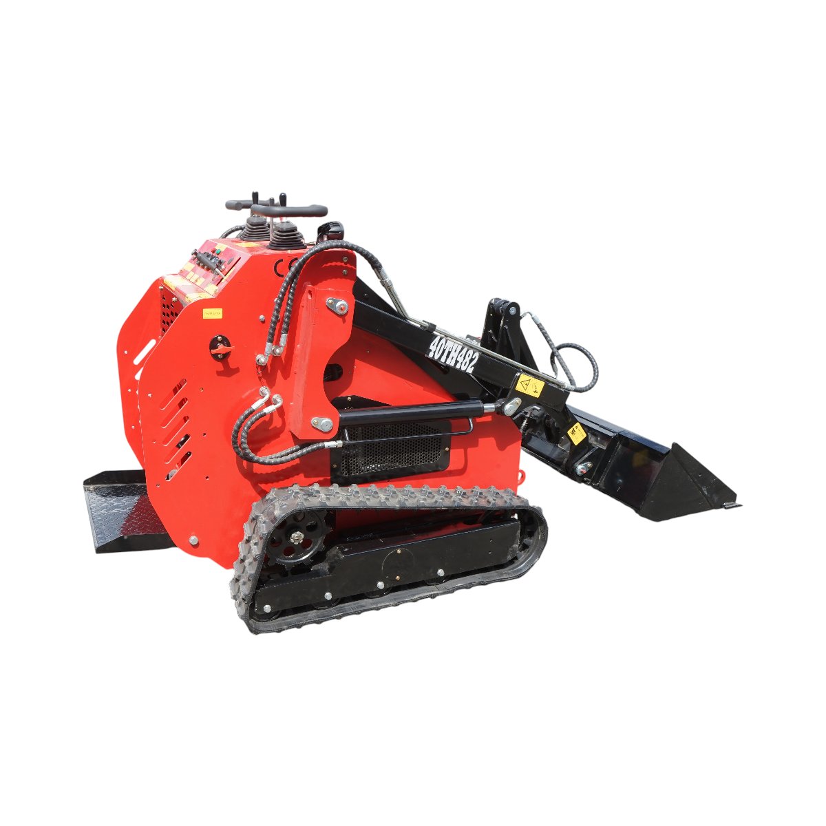 Mini incarcator frontal pe senile, motor benzina 23CP, 739cc, capacitate ridicare 350kg, volum cupa 0.15m3 THOR - imagine 8