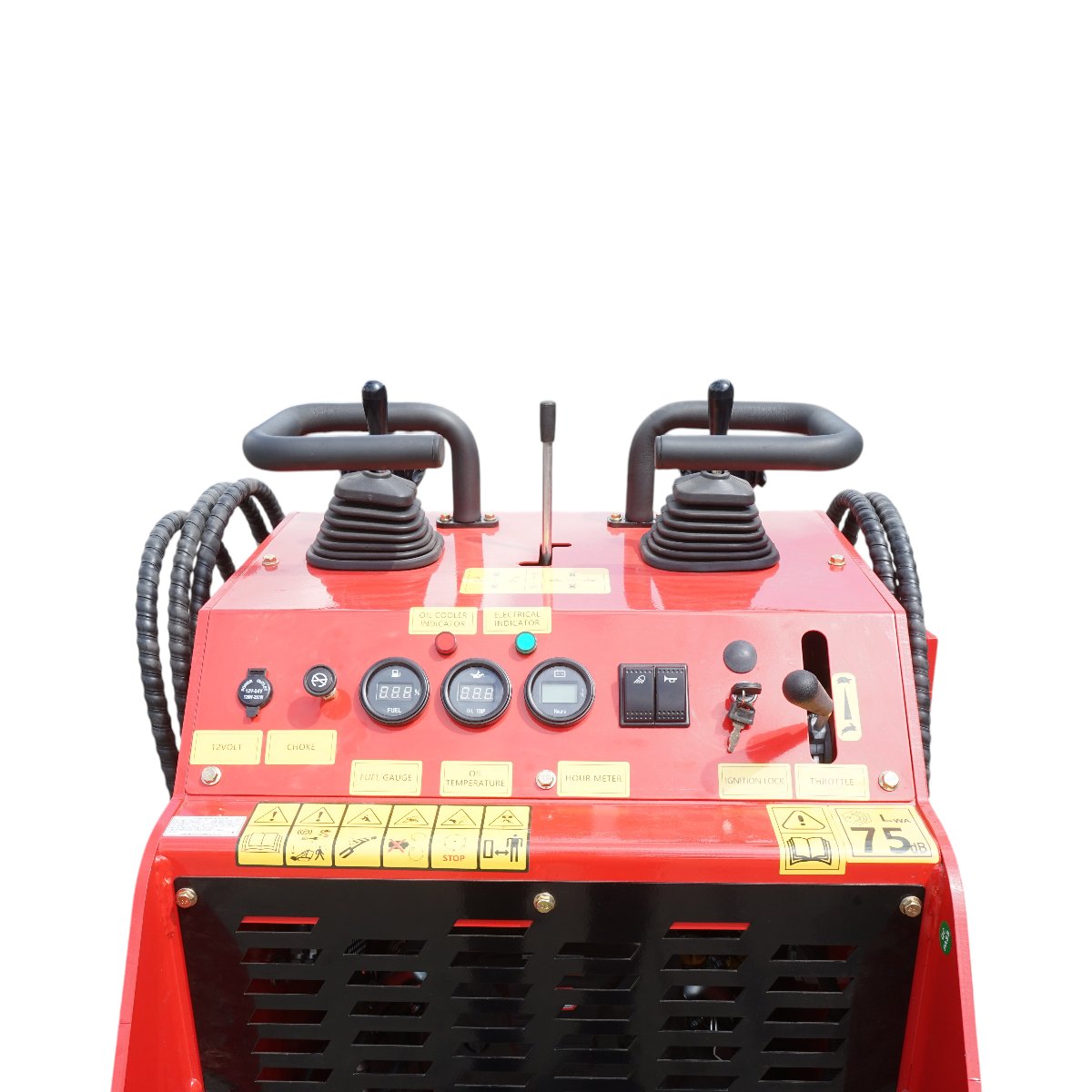Mini incarcator frontal pe senile, motor benzina 23CP, 739cc, capacitate ridicare 350kg, volum cupa 0.15m3 THOR - imagine 7
