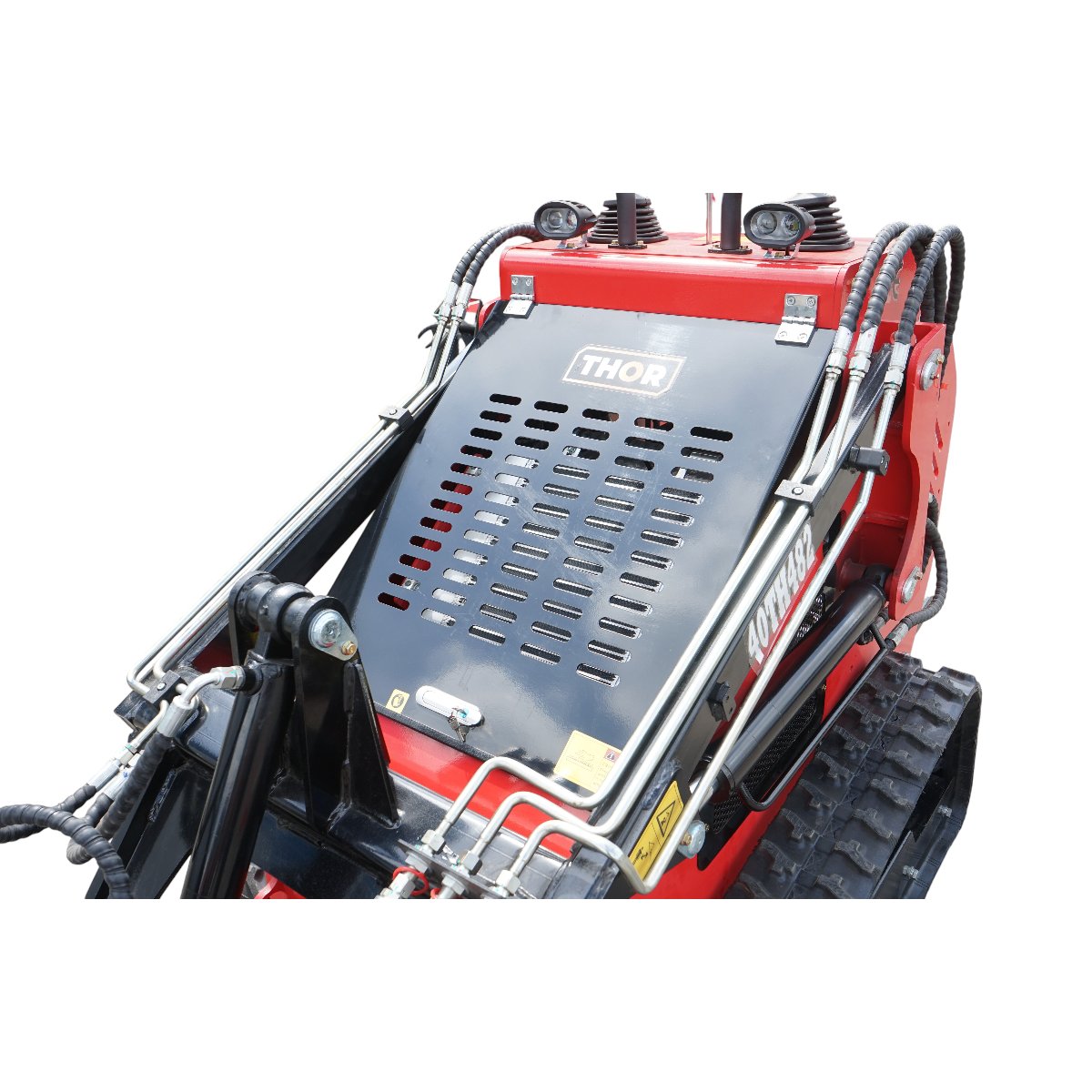 Mini incarcator frontal pe senile, motor benzina 23CP, 739cc, capacitate ridicare 350kg, volum cupa 0.15m3 THOR - imagine 5